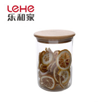 New product  Borosilicate Glass Food Storage  With Cork Lid cacdy jar/storgae jar